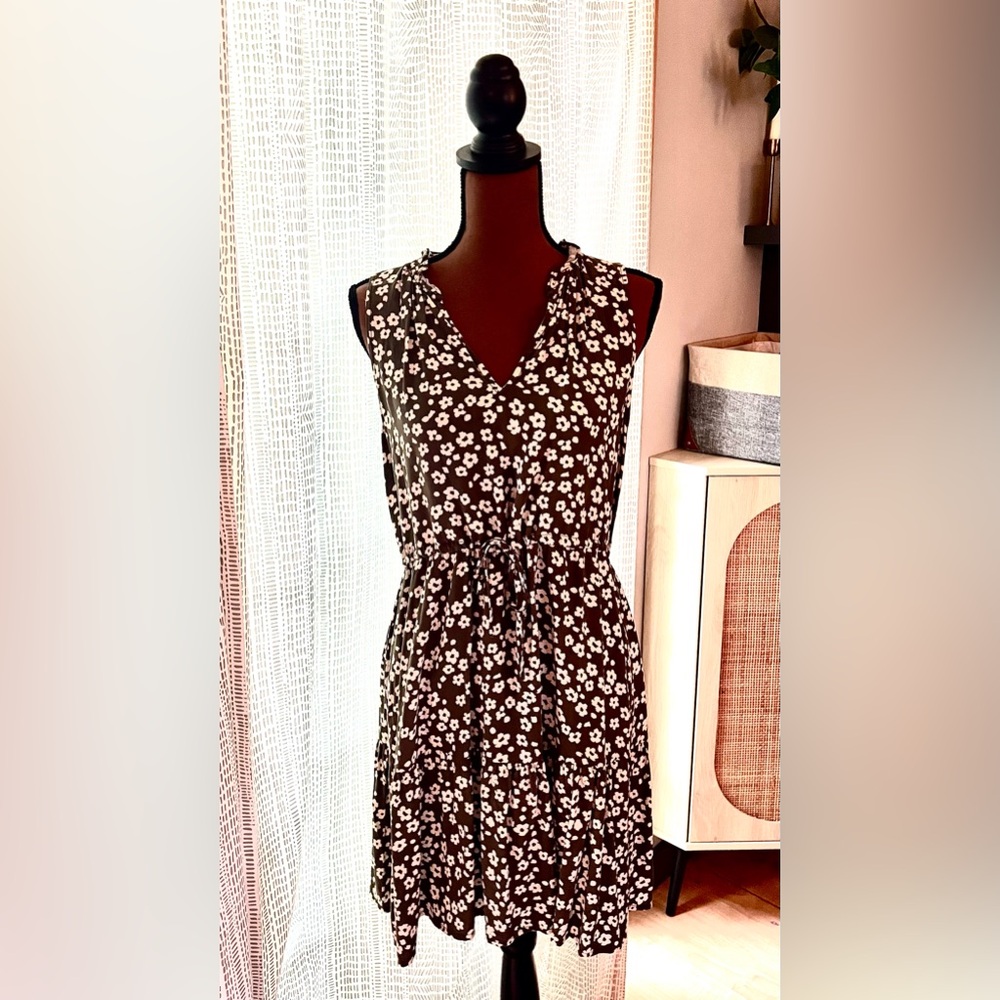 GAP Green Floral Dress